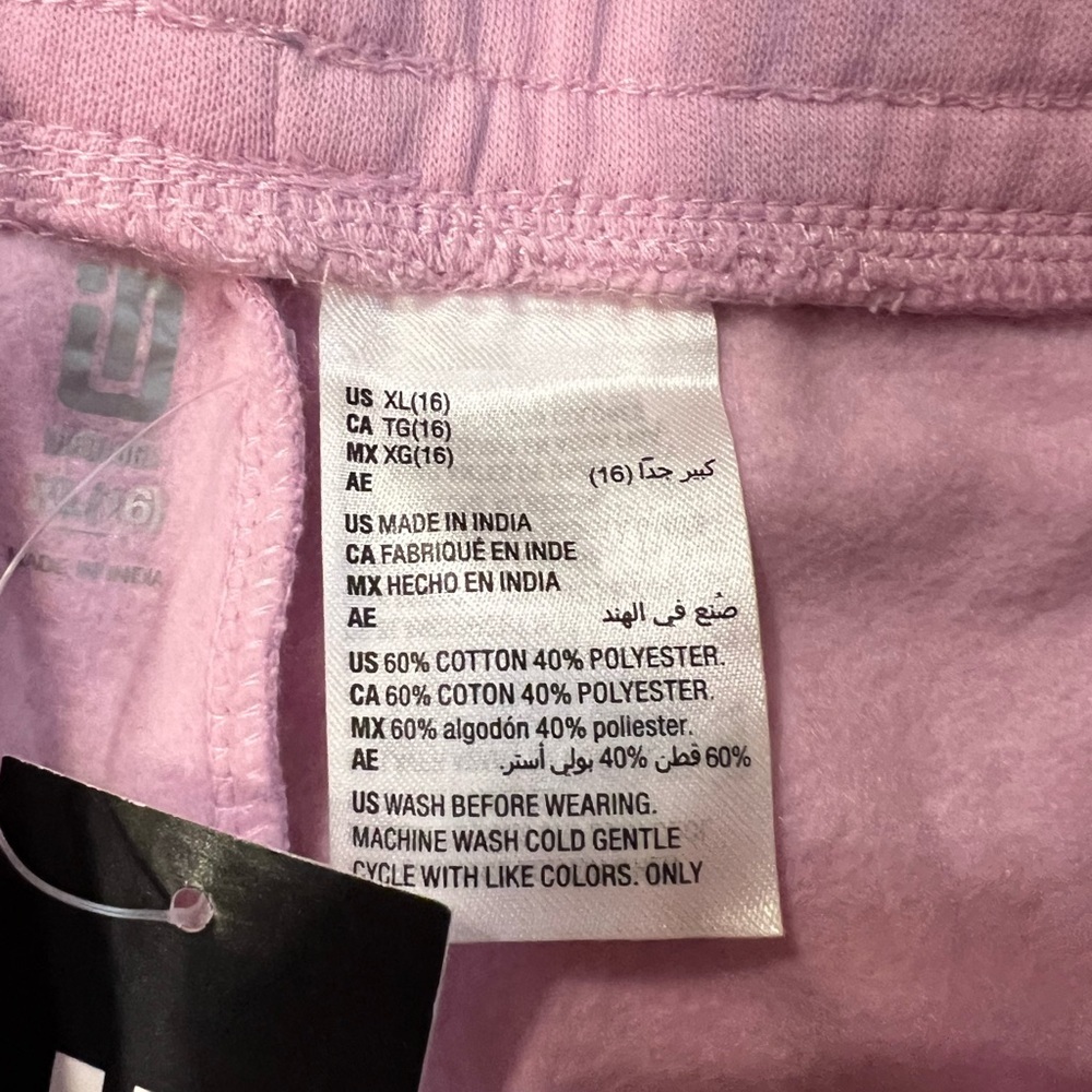 NWT Ideology Girl's Fleece Sweatpants- Pink Lavender XL - Picture 6 of 8